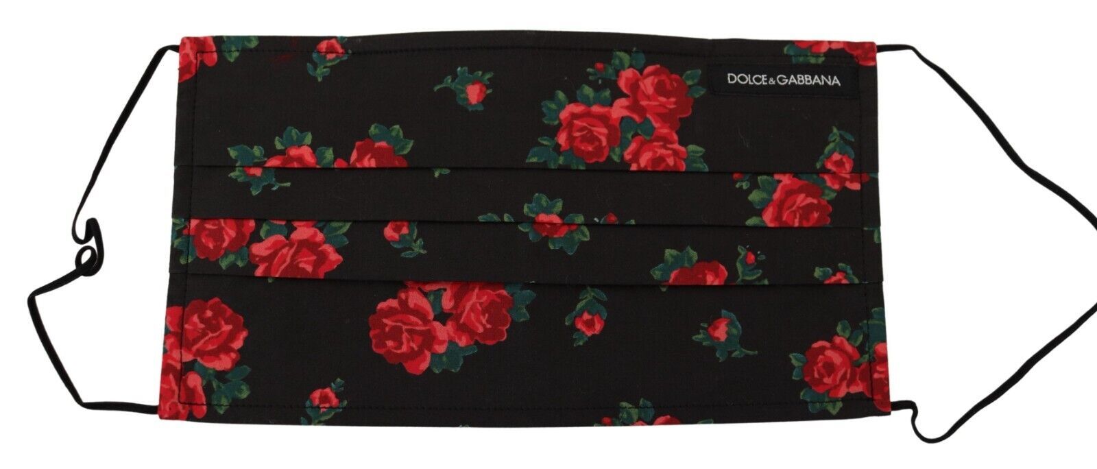 Dolce &amp; Gabbana Elegant Floral Cotton Pleated Face Mask