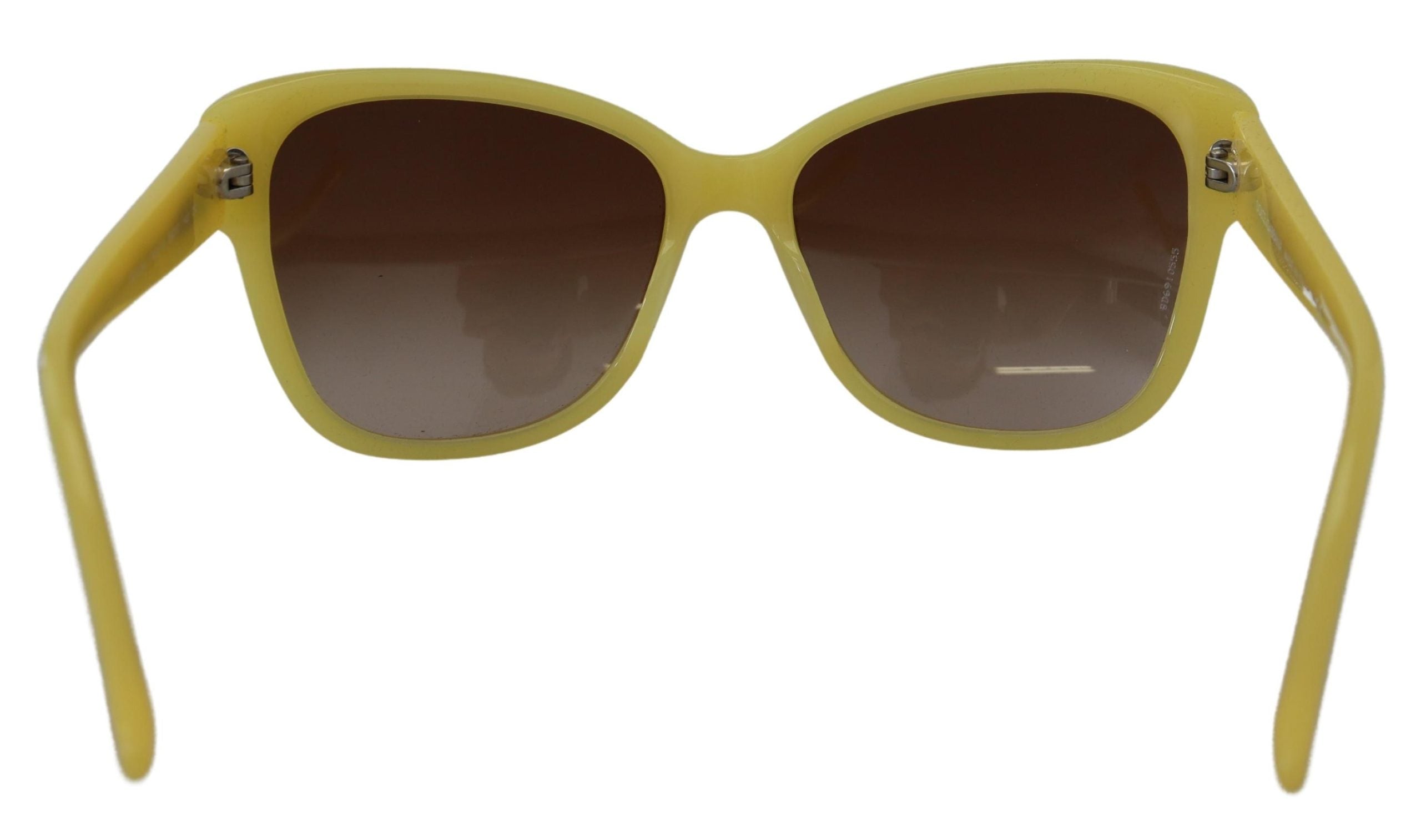 Dolce &amp; Gabbana Chic Yellow Acetate Gradient Sunglasses