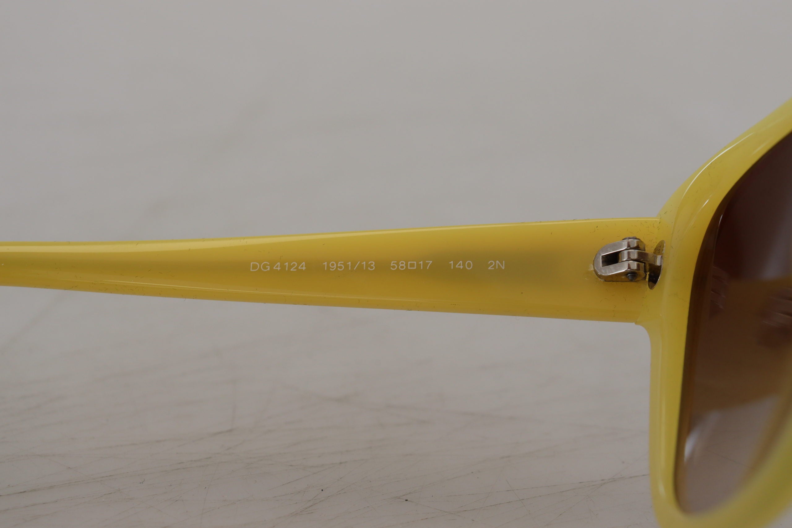 Dolce &amp; Gabbana Chic Yellow Acetate Gradient Sunglasses