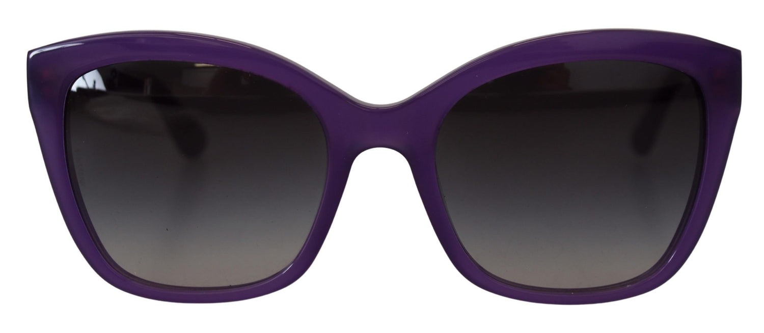 Dolce &amp; Gabbana Elegant Purple Gradient Lens Sunglasses