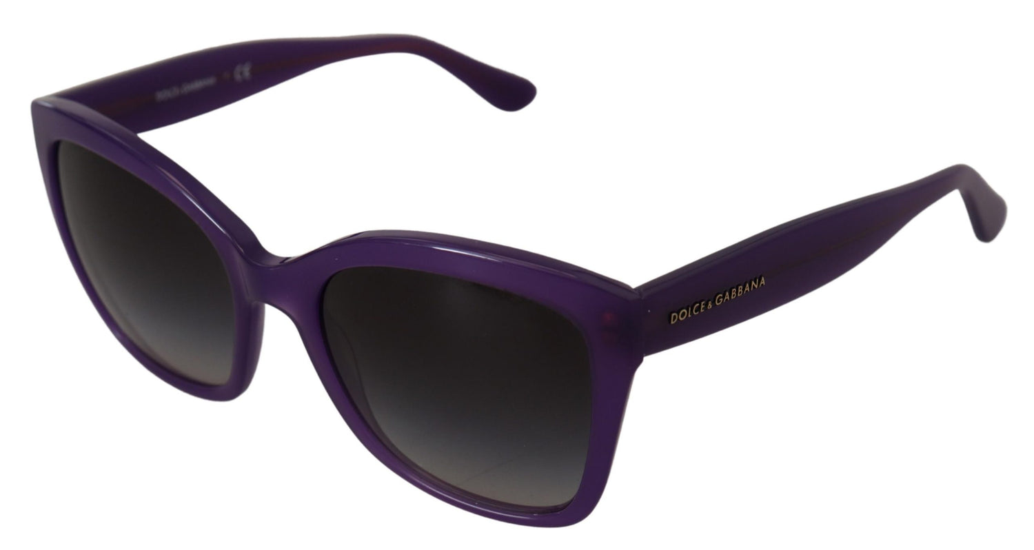 Dolce &amp; Gabbana Elegant Purple Gradient Lens Sunglasses