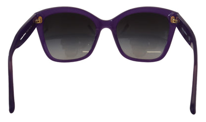 Dolce &amp; Gabbana Elegant Purple Gradient Lens Sunglasses