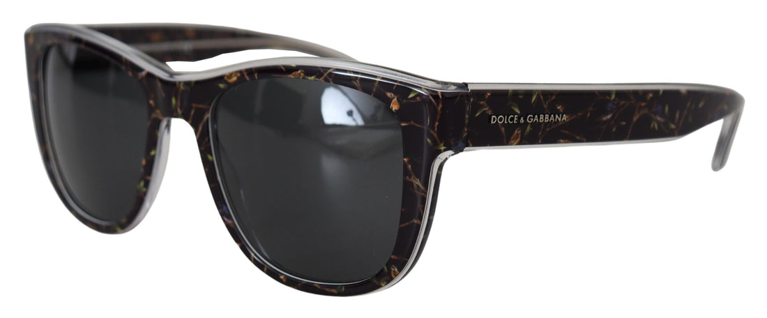 Dolce &amp; Gabbana Elegant Black Acetate Sunglasses for Women