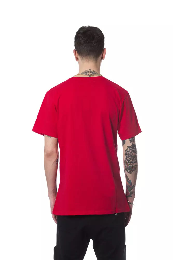 Nicolo Tonetto Red Cotton Men T-Shirt