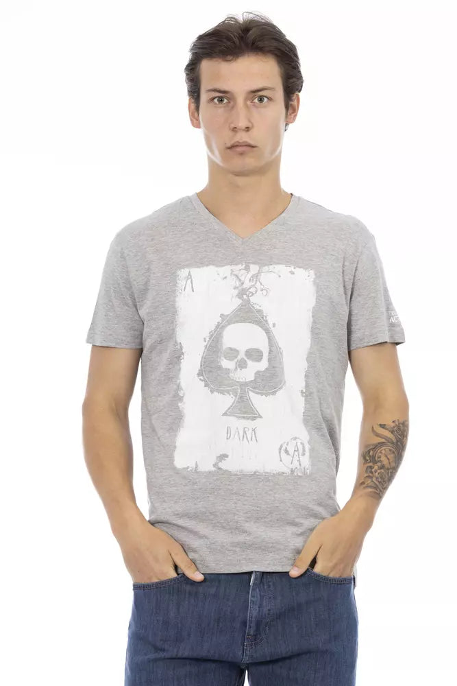 Trussardi Action &quot;Gray Cotton Men T-Shirt&quot;