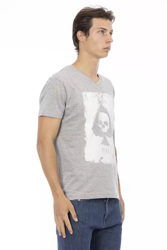 Trussardi Action &quot;Gray Cotton Men T-Shirt&quot;