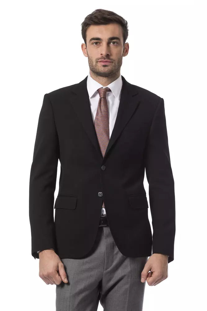 Billionaire Italian Couture Black Wool Men&