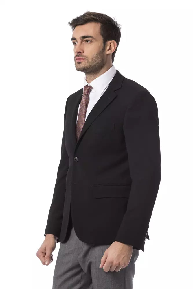 Billionaire Italian Couture Black Wool Men&