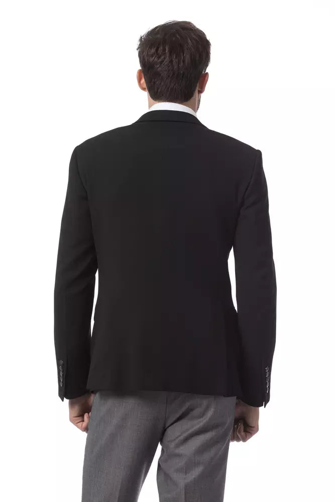 Billionaire Italian Couture Black Wool Men&