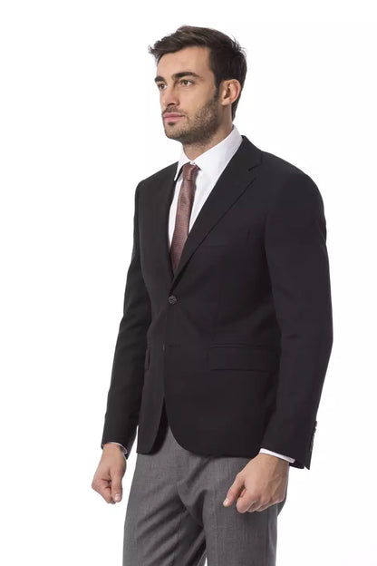 Billionaire Italian Couture Black Wool Men&