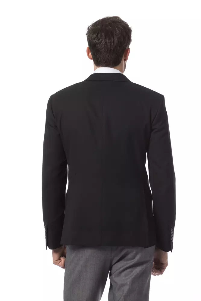 Billionaire Italian Couture Black Wool Men&