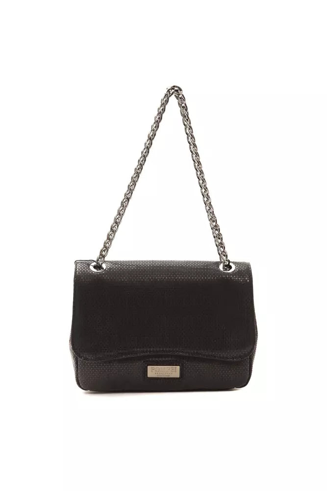 Pompei Donatella Black Leather Women Crossbody