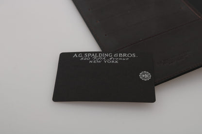 A.G. Spalding &amp; Bros Elegant Leather Passport Wallet - Sleek Travel Essential