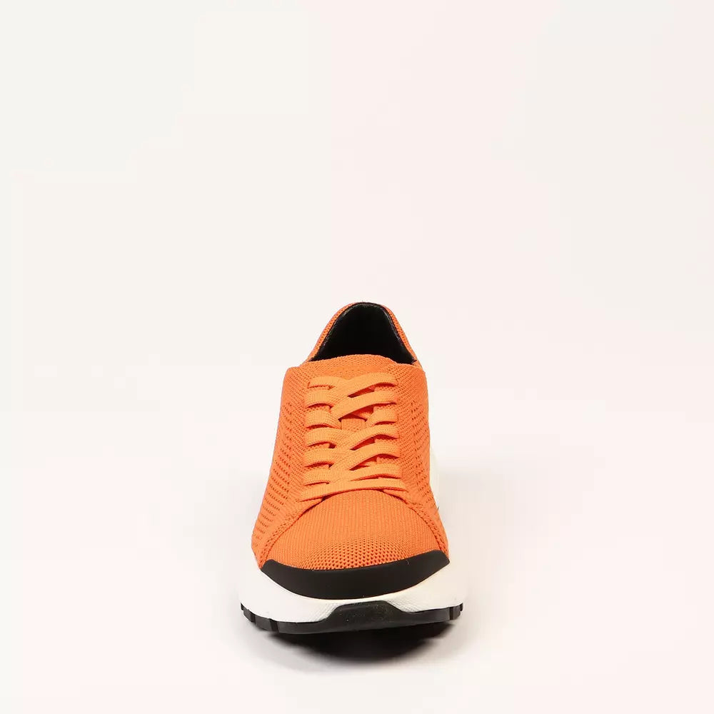 Neil Barrett Orange Textile Men Sneaker