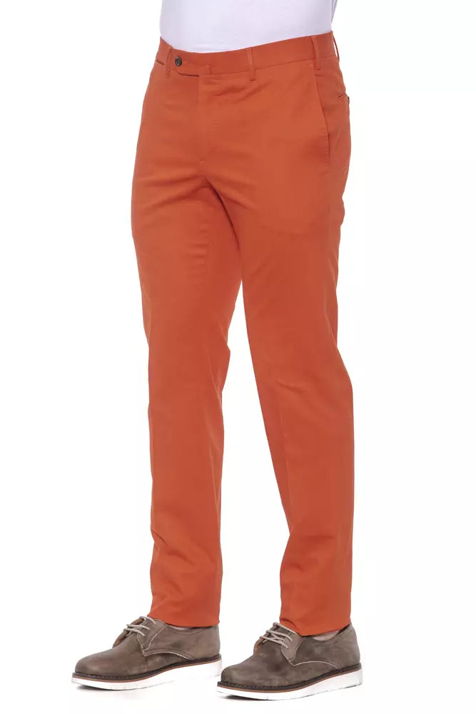 PT Torino Red Cotton Men Trouser