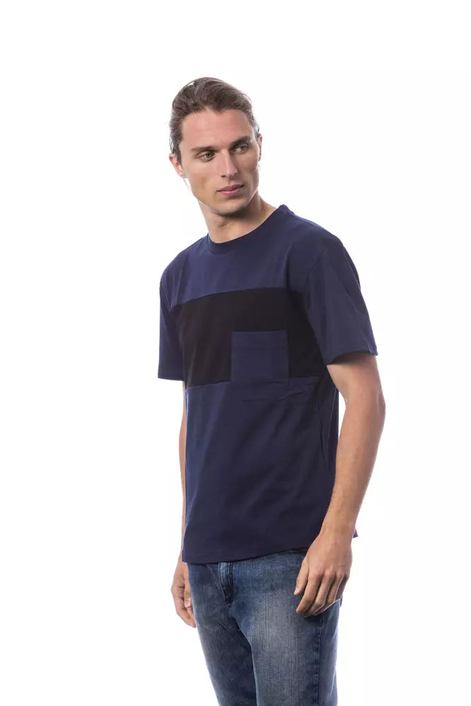 Verri Blue Cotton Mens T-Shirt