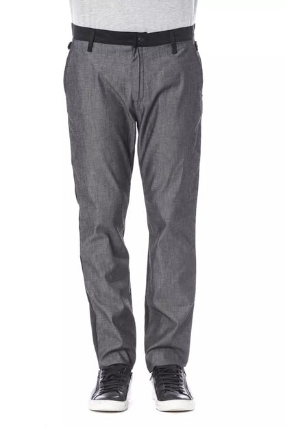 Verri Black Cotton Men Pant