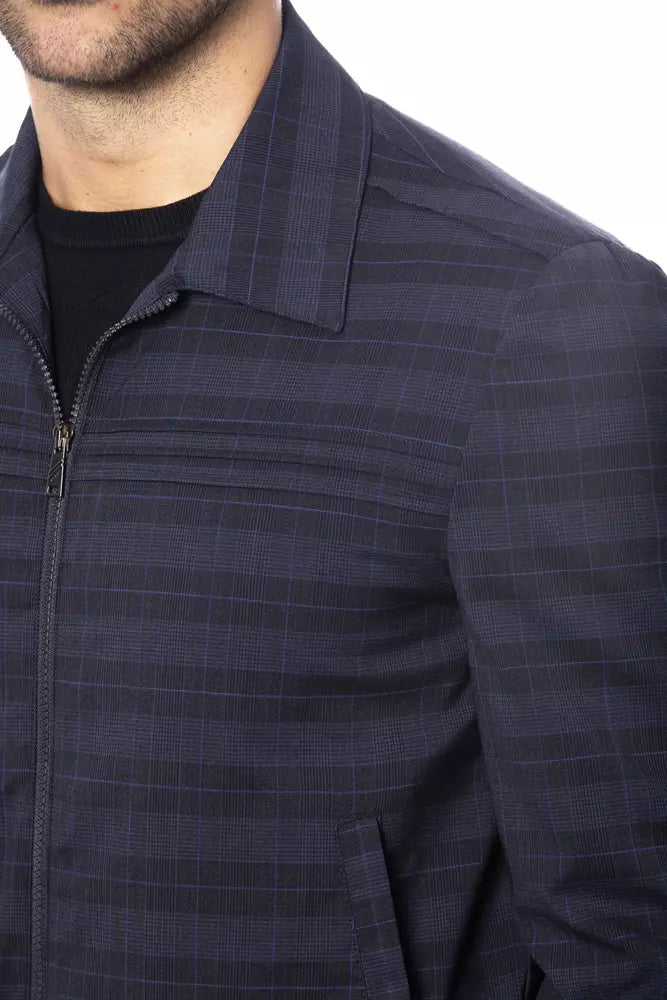 Verri Blue Wool Men Jacket