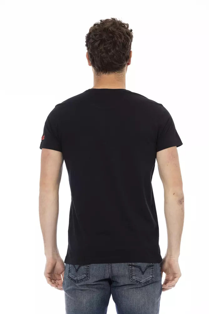 Trussardi Action &quot;Black Cotton Men T-Shirt&quot;