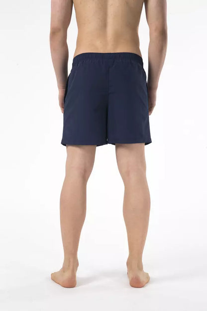 Just Cavalli Blue Nylon Men Swimwear