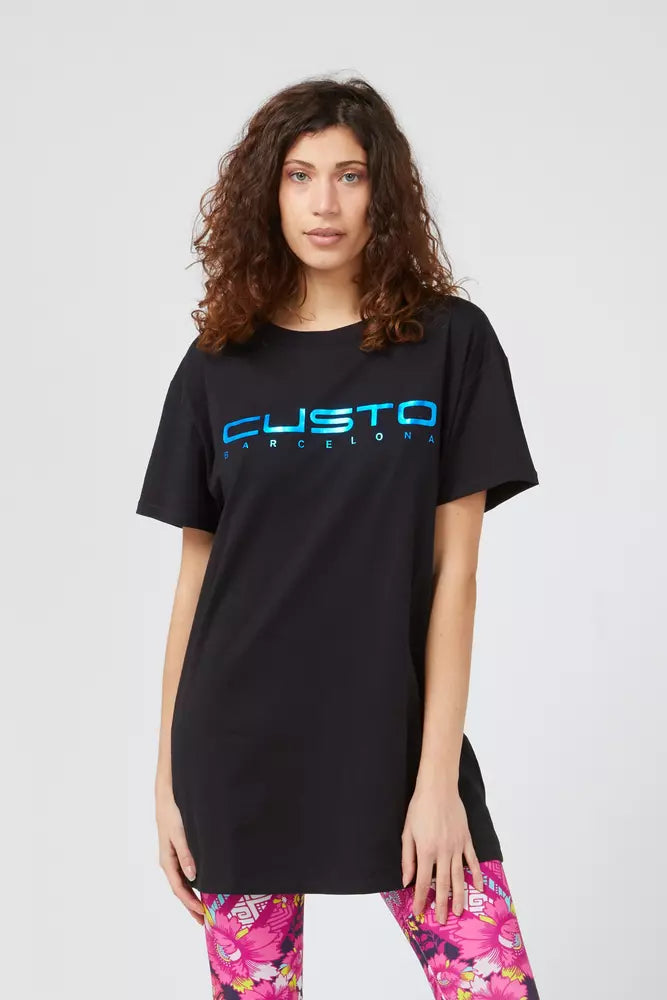 Custo Barcelona Blue Cotton Women T-Shirt