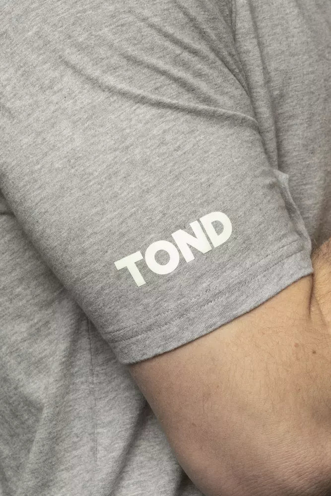 Tond Gray Cotton Men T-Shirt