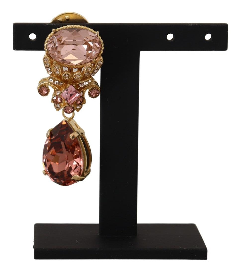 Dolce &amp; Gabbana Exquisite Gold-Toned Crystal Brooch