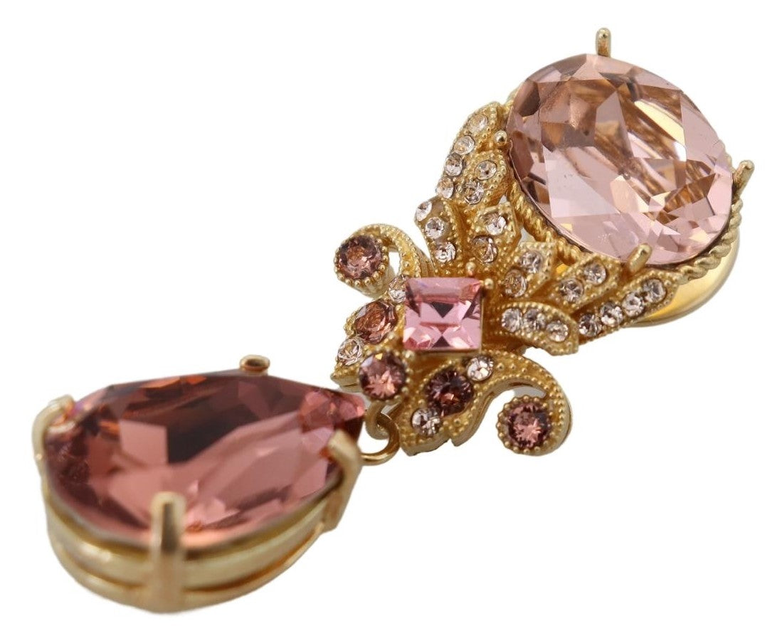 Dolce &amp; Gabbana Exquisite Gold-Toned Crystal Brooch