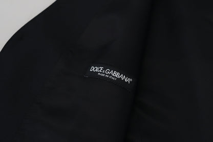 Dolce &amp; Gabbana Elegant Black Formal Wool-Silk Dress Vest