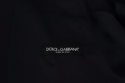 Dolce &amp; Gabbana Elegant Dark Blue Formal Dress Vest