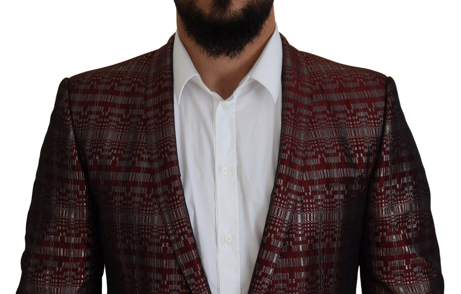 Dolce &amp; Gabbana Bordeaux Fantasy Slim Fit Two-Piece Suit