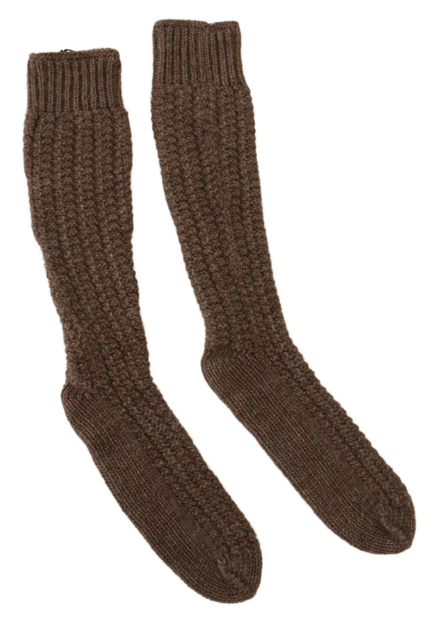 Dolce &amp; Gabbana Chic Over-Calf Wool Blend Knit Socks