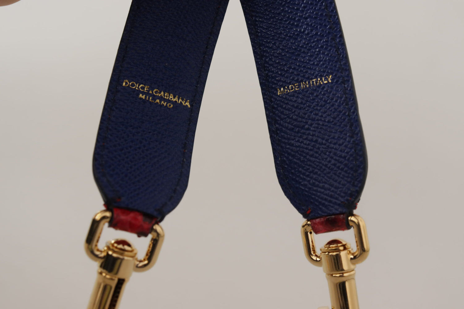 Dolce &amp; Gabbana Chic Red Python Leather Shoulder Strap