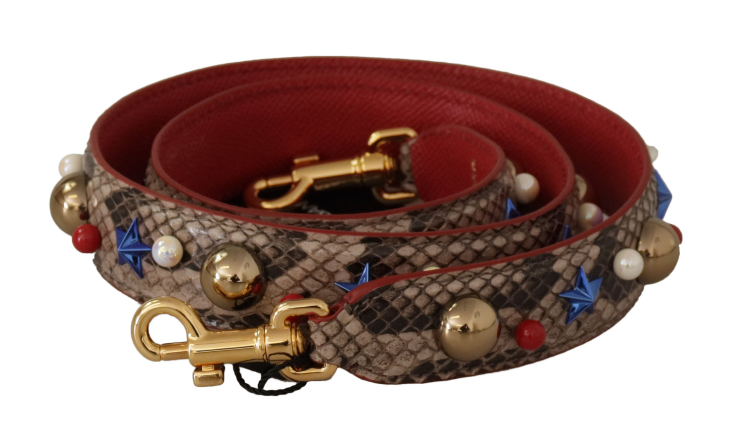 Dolce &amp; Gabbana Elegant Python Leather Shoulder Strap