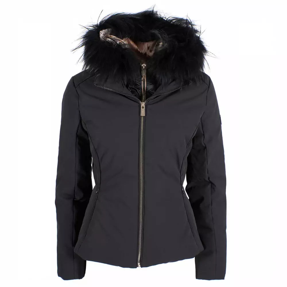 Yes Zee Elegant High-Collar Hooded Women&