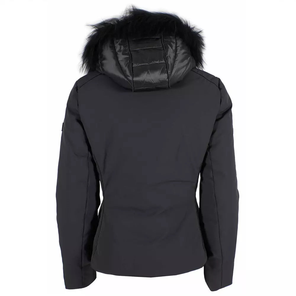 Yes Zee Elegant High-Collar Hooded Women&