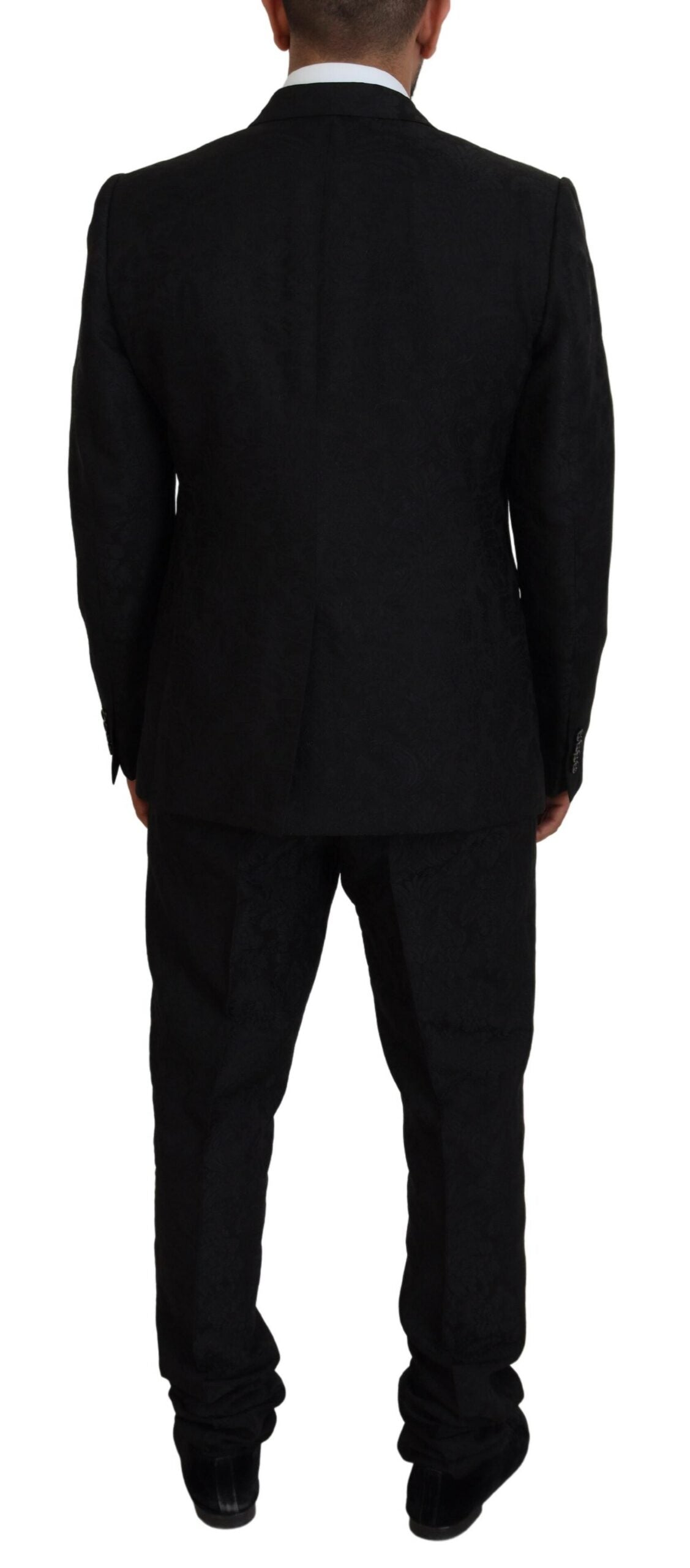 Dolce &amp; Gabbana Black Martini Slim Fit Designer Suit