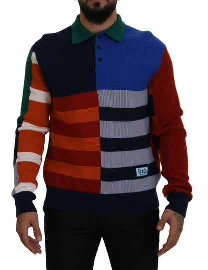 Dolce &amp; Gabbana Pullover Sweater in Multicolor Stripes