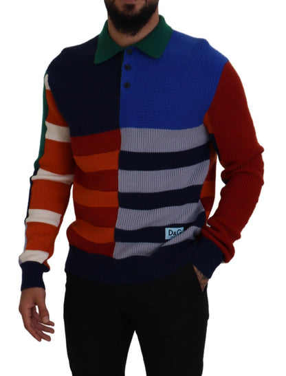 Dolce &amp; Gabbana Pullover Sweater in Multicolor Stripes