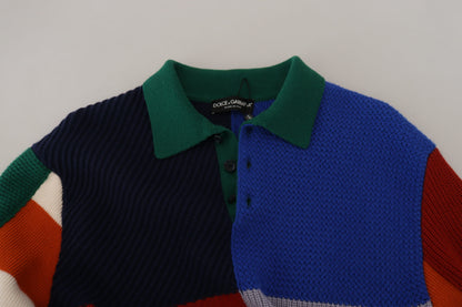 Dolce &amp; Gabbana Pullover Sweater in Multicolor Stripes