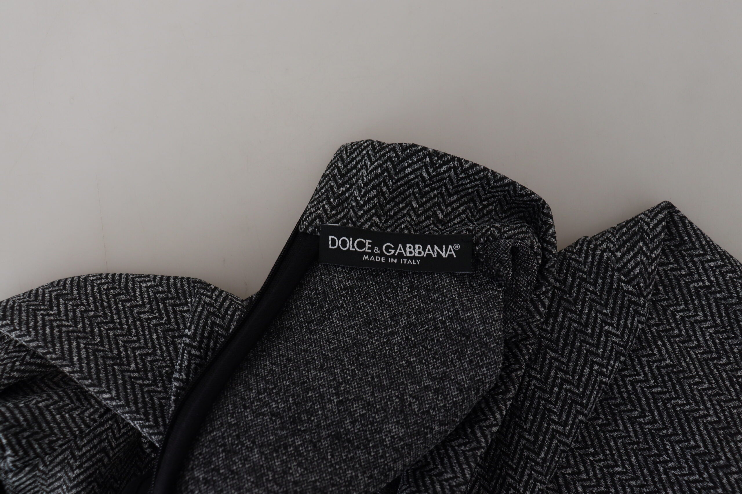 Dolce &amp; Gabbana Elegant Dark Gray Pullover Sweater