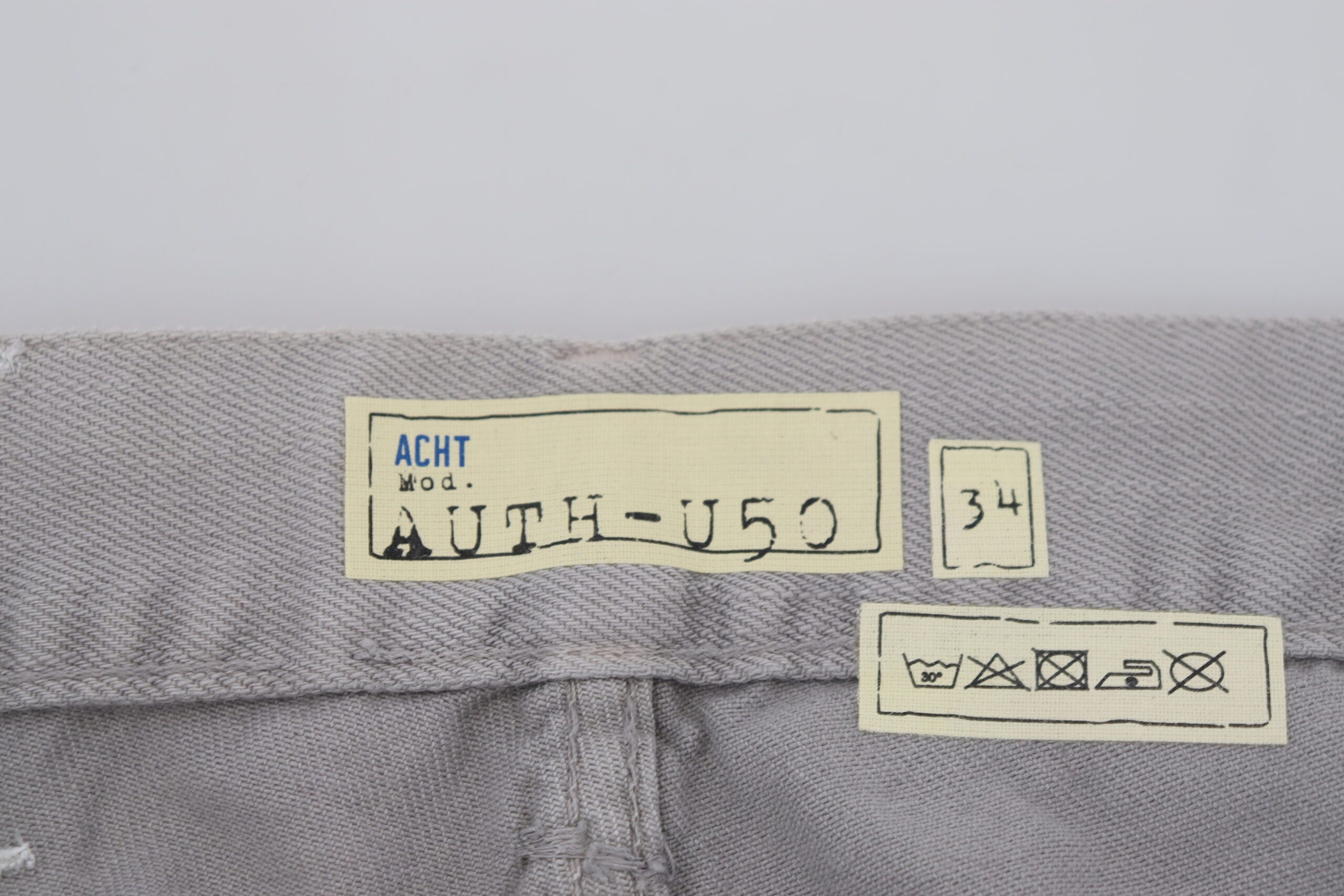 Acht Sleek Regular Denim Gray Jeans