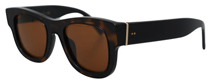 Dolce &amp; Gabbana Chic Brown Acetate Sunglasses