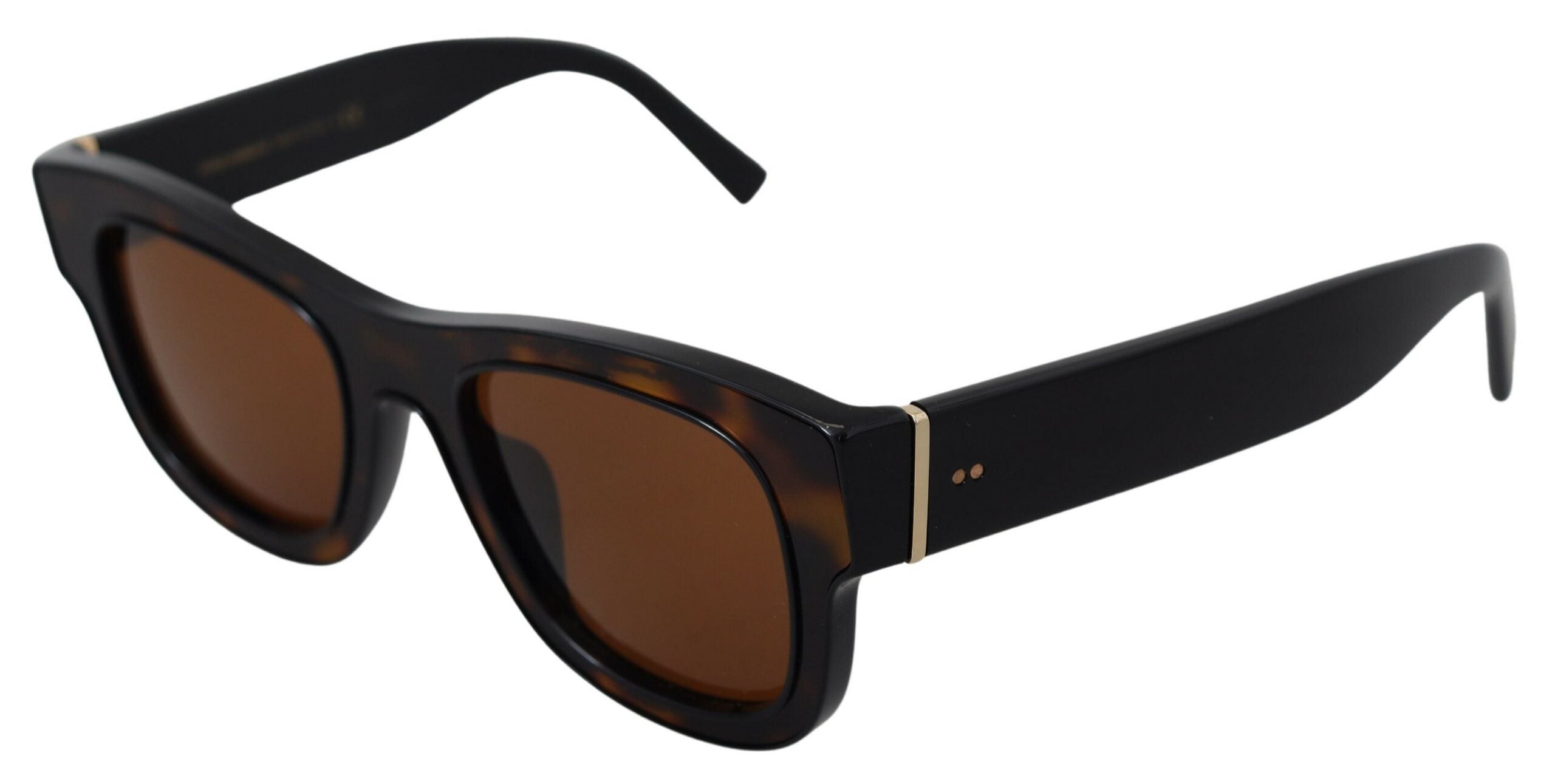 Dolce &amp; Gabbana Chic Brown Acetate Sunglasses