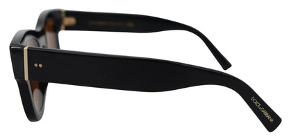 Dolce &amp; Gabbana Chic Brown Acetate Sunglasses