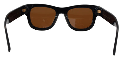 Dolce &amp; Gabbana Chic Brown Acetate Sunglasses