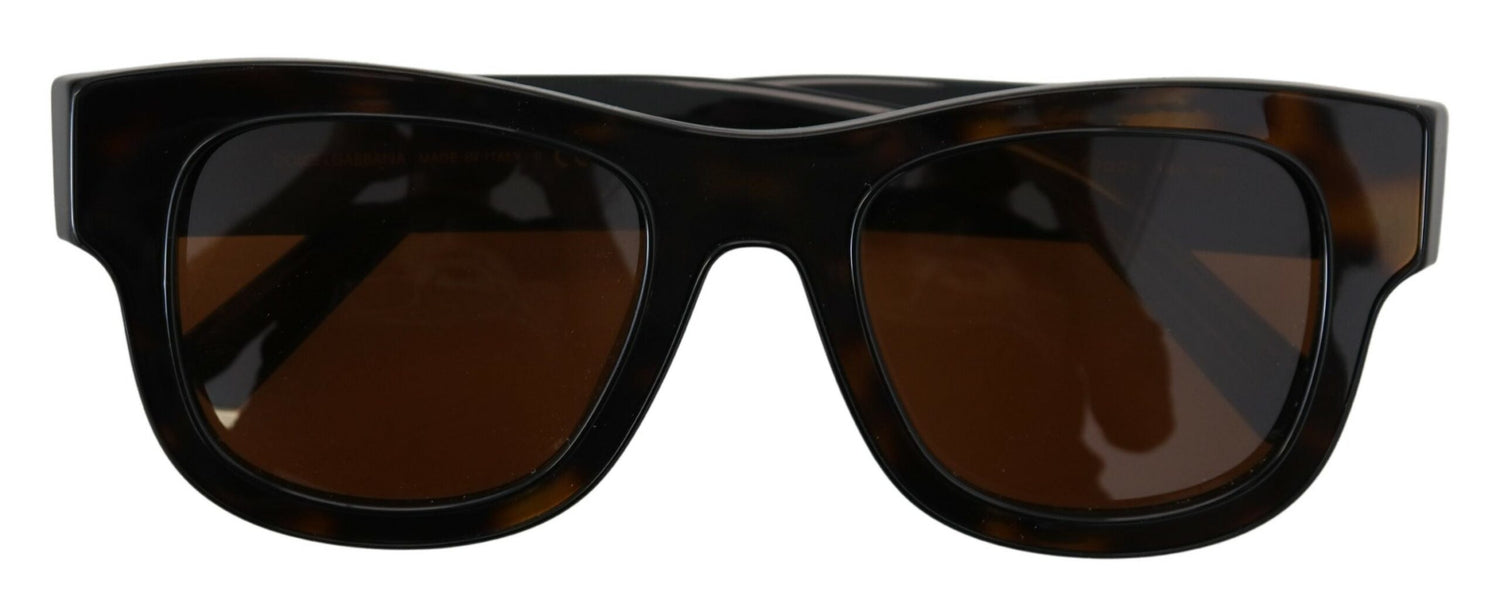 Dolce &amp; Gabbana Chic Brown Acetate Sunglasses