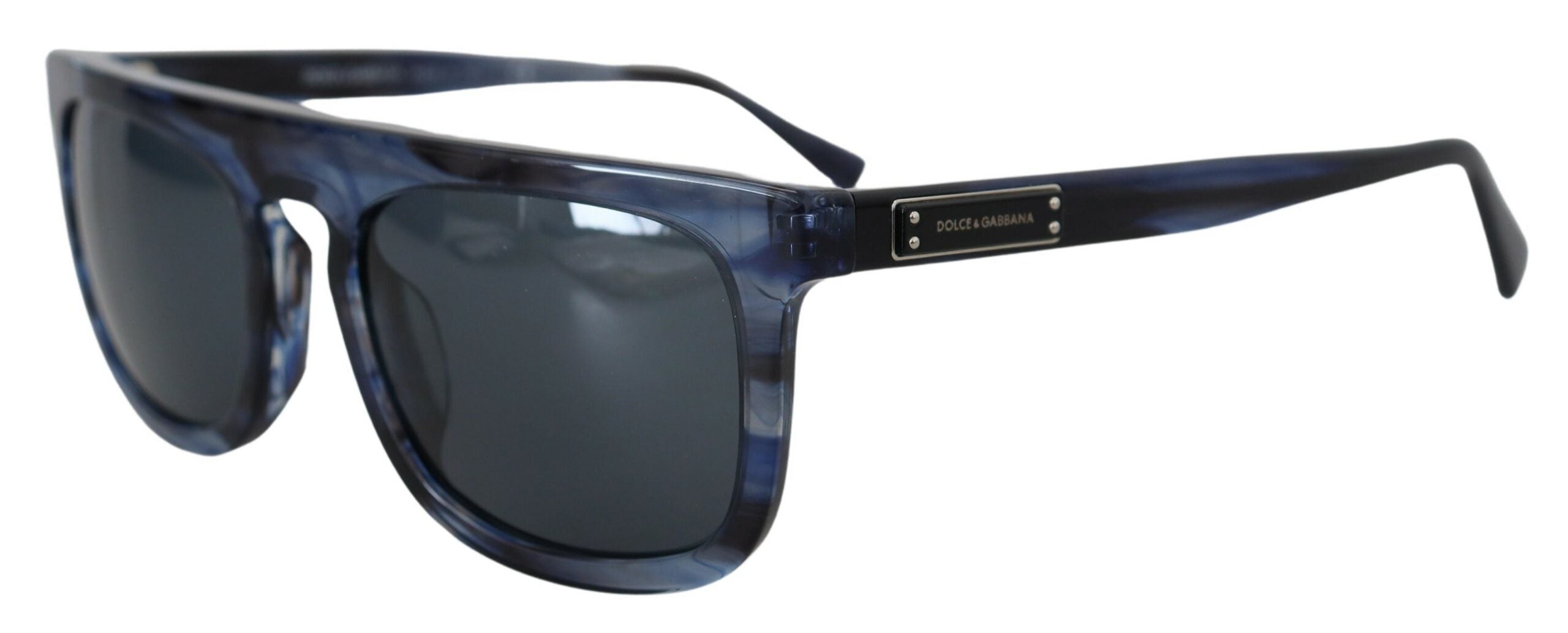 Dolce &amp; Gabbana Elegant Blue Acetate Sunglasses