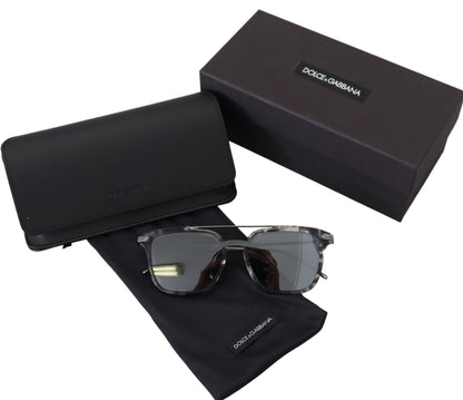 Dolce &amp; Gabbana Stunning Grey Acetate Sunglasses