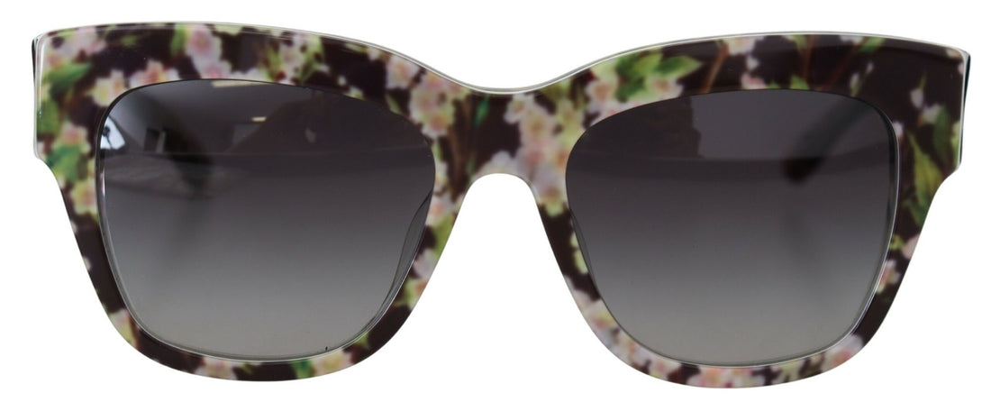 Dolce &amp; Gabbana Elegant Black Multicolor Gradient Sunglasses